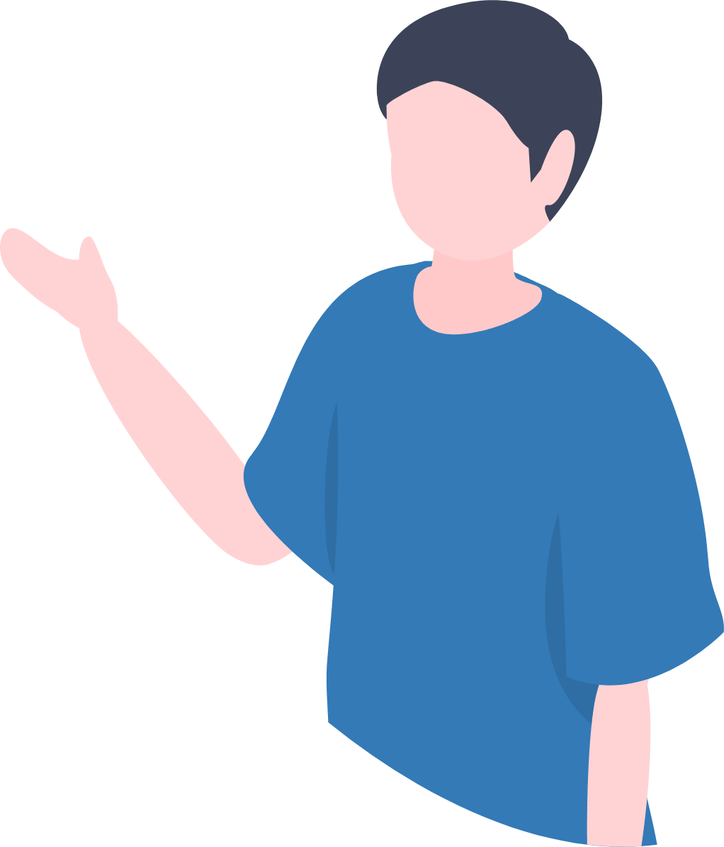 説明している男性