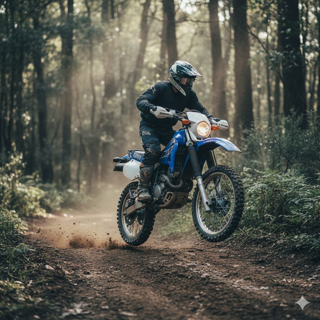 軽二輪のオートバイ